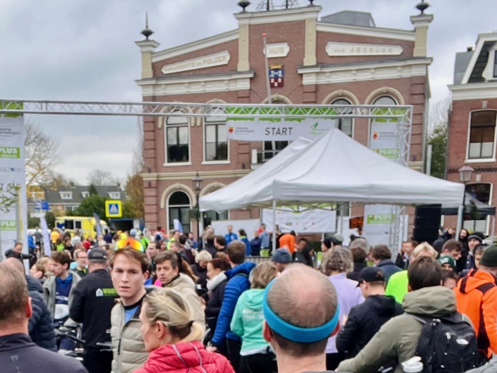 Start en finish op Raadhuisplein