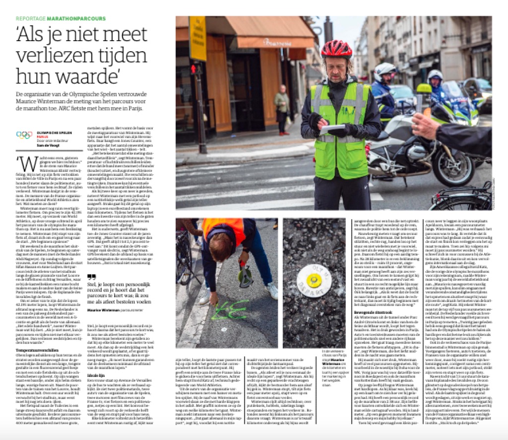 Interview met Maurice Winterman in NRC (10 augustus 2024)