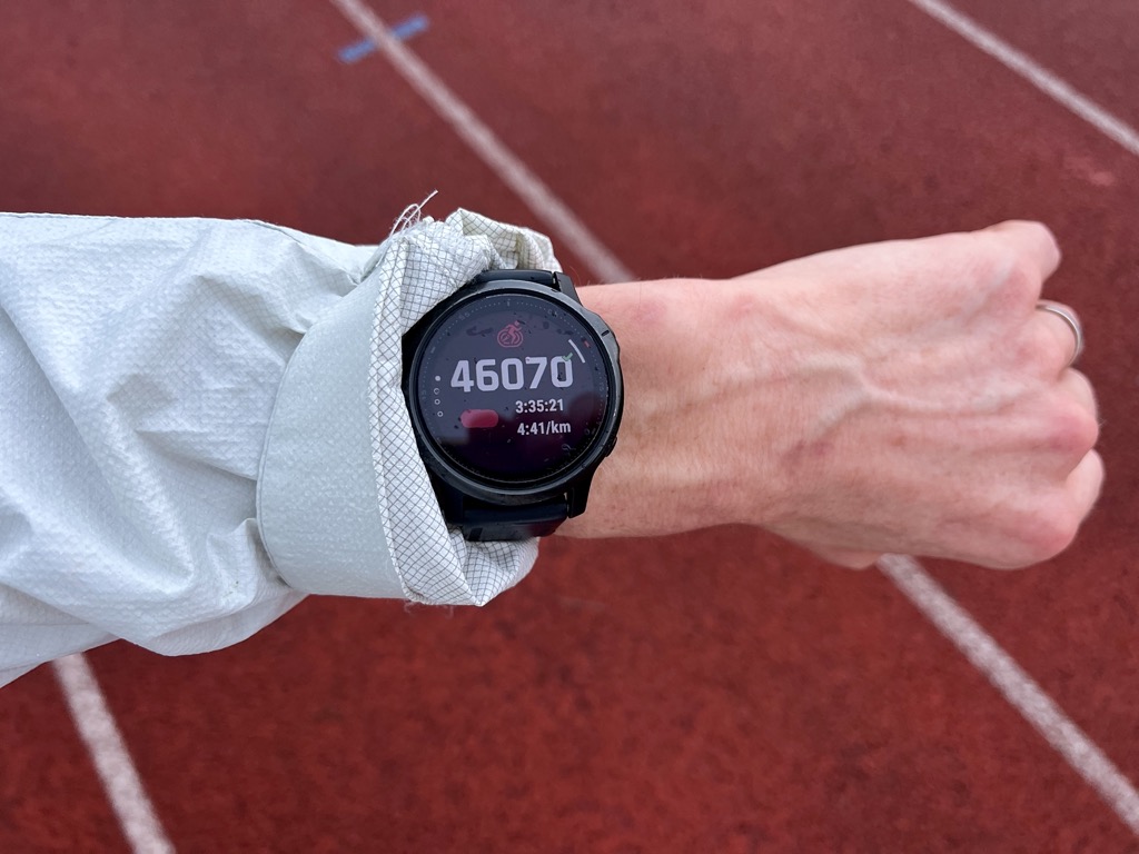 Garmin 'track run' werkte prima