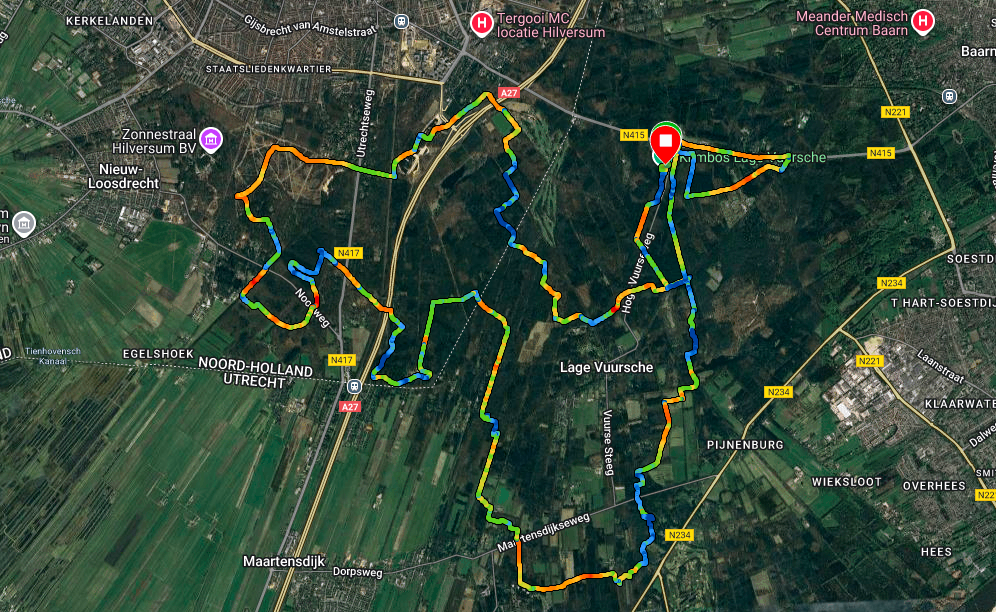 Trail rondom Lage Vuursche